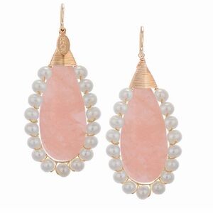 Beck Rose Quartz Earrings🤍